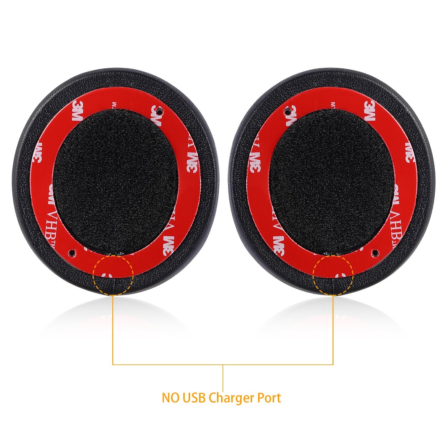 Solo 2 Wired Replacement Earpads - JARMOR Protein Leather & Memory Foam Ear Cushion Pads for Beats Solo2 Wired On-Ear Headphones by Dr. Dre ONLY (NOT