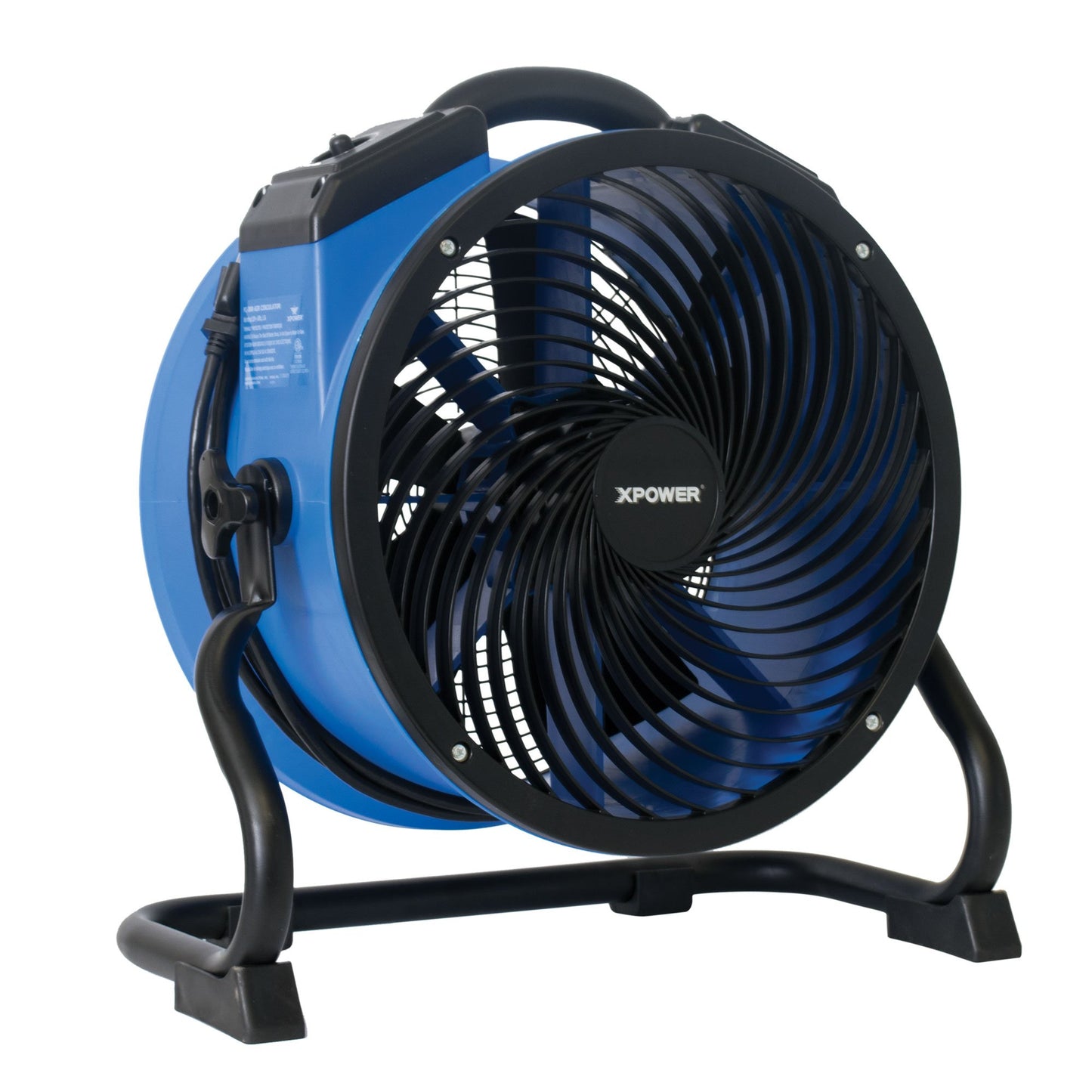 XPOWER FC-300 Heavy Duty Industrial High Velocity Whole Room Air Mover Air Circulator Utility Shop Floor Fan, Variable Speed, Timer, 14 inch, 2100