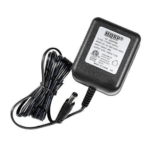 HQRP AC Adapter Works with Digitech PS0913B BP200, BP355, Brian May-XAS-BM, EX-7 Expression Factory, EXH, Power Supply Cord Transformer