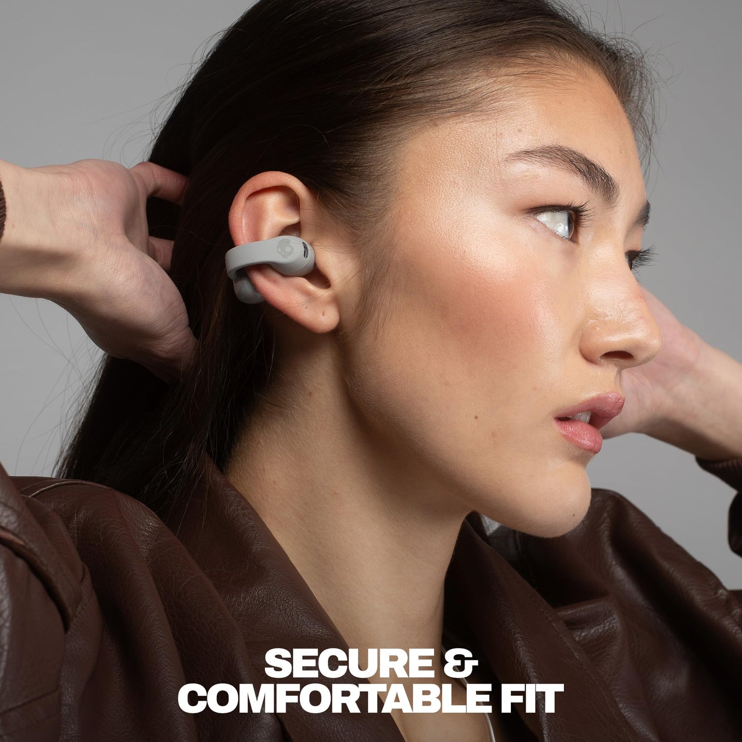 Skullcandy Push 720 Open Wireless Open-Ear Bluetooth Earbuds - Cement