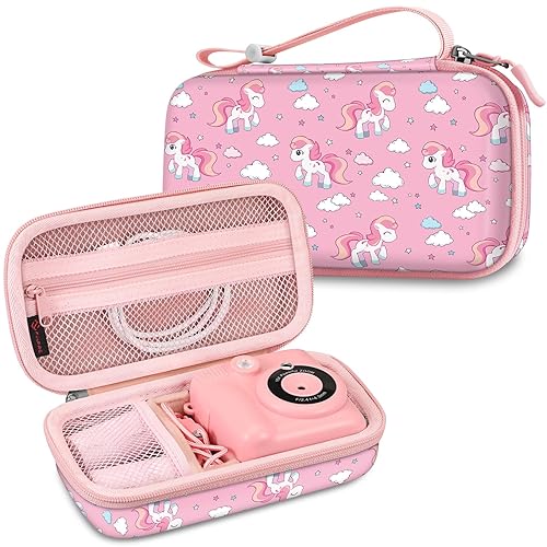 Fintie Kids Camera Case Compatible with ESOXOFFORE, MINIBEAR, Dylanto, GKTZ, Mgaolo, WEEFUN Instant Print Digital Cameras, Hard Carrying Storage Bag