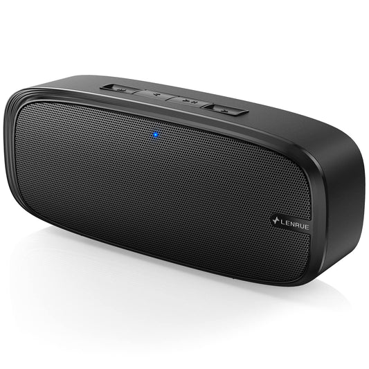 LENRUE Bluetooth Speaker, Wireless Portable Speaker with Loud Stereo Sound, Rich Bass, 12-Hour Playtime, Built-in Mic. Perfect for iPhone, Samsung