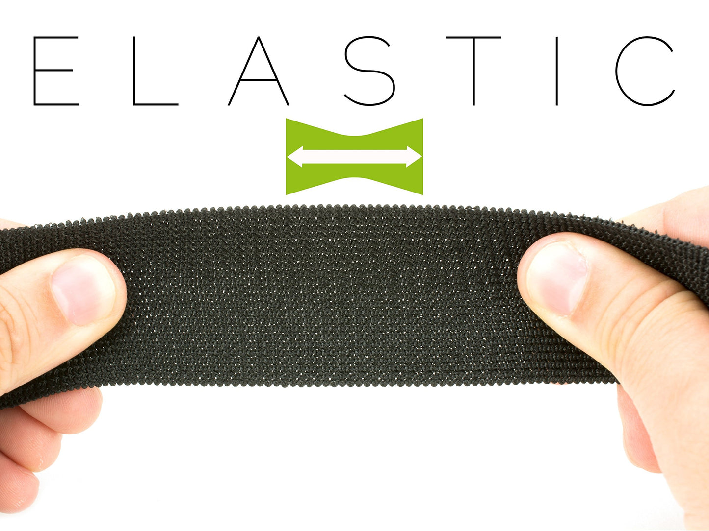 All Purpose Elastic Cinch Strap - 16 x 2 Inch - 5 Pack