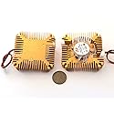 2 Pieces copper 12v 55mm 2PIN Aluminum Cooling Fan Heatsink Cooler VGA CPU A8