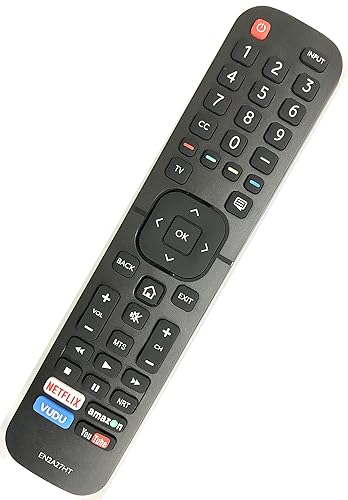 Universal for Hisense-Smart-TV-Remote, EN2A27HT Remote Compatible with All Hisense 4K LED HD UHD Smart TVs with Netflix, YouTube, VUDU Buttons