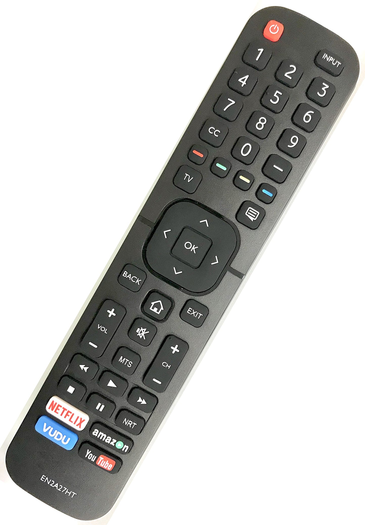 Universal for Hisense-Smart-TV-Remote, EN2A27HT Remote Compatible with All Hisense 4K LED HD UHD Smart TVs with Netflix, YouTube, VUDU Buttons