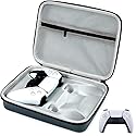 AJKTHGE PS5 / PS4 Controller Case, Dual Gaming Controller Protective Hard Shell, PS5 Two Controllers Travel Carrying Bag with Room for Cable Cord