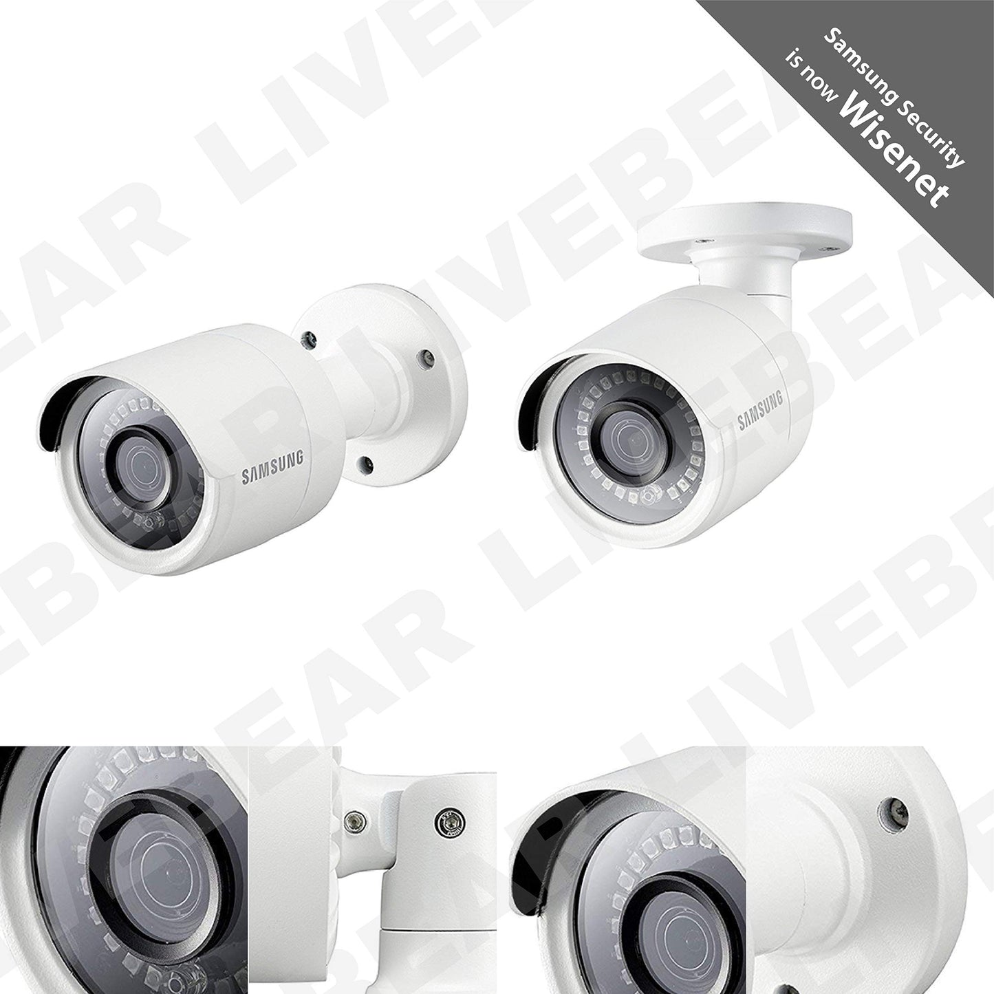 Samsung Wisenet SDC-89440BB-2PK - 4MP Weatherproof Bullet Camera (2-Pack) Compatible with SDH-C85100BF