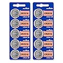 Murata CR2016 Battery DL2016 ECR2016 3V Lithium Coin Cell (10 Batteries)