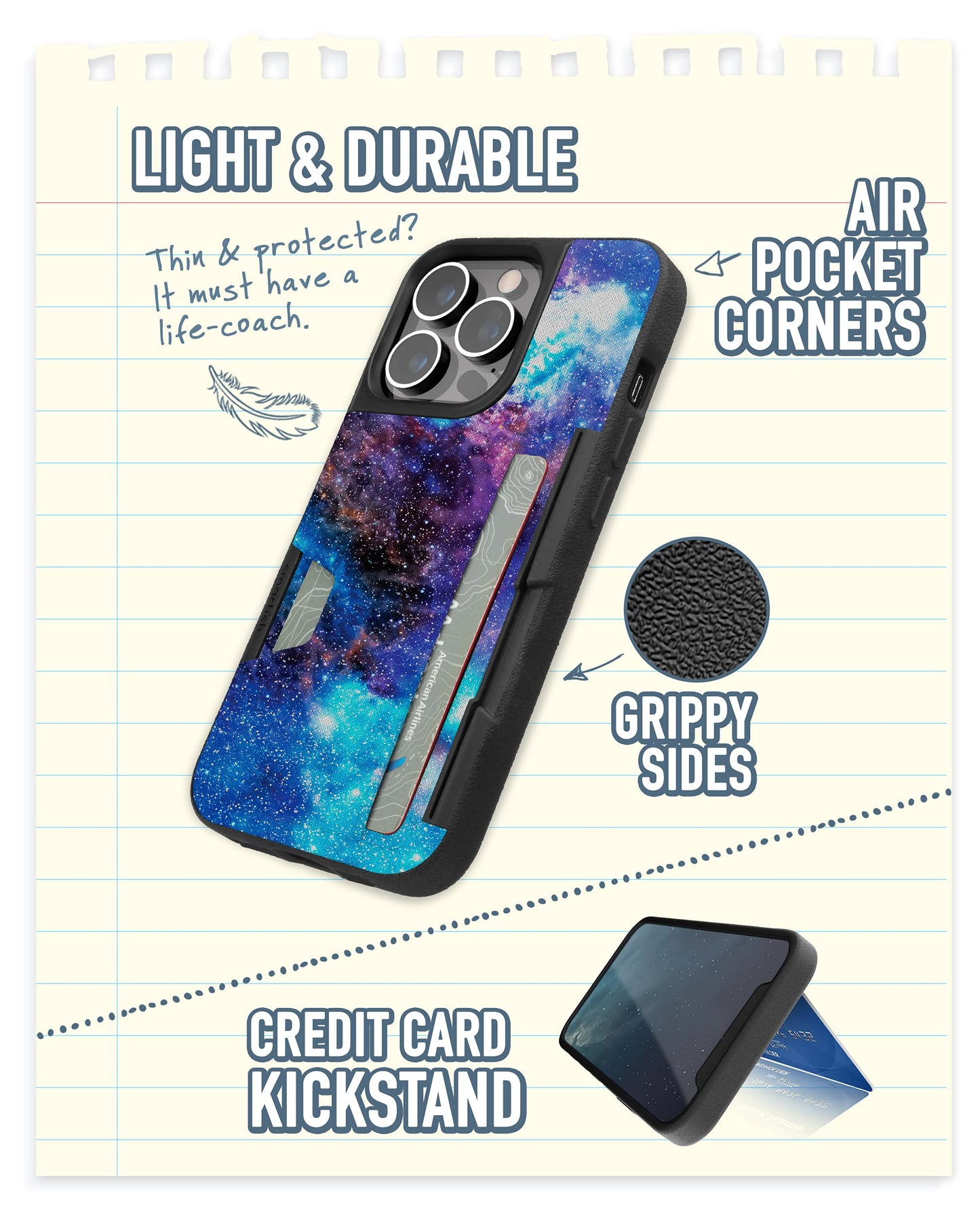 Smartish® iPhone 13 Wallet Case - Wallet Slayer Vol. 2 [Slim + Protective] Credit Card Holder with Kickstand - Chef's Special