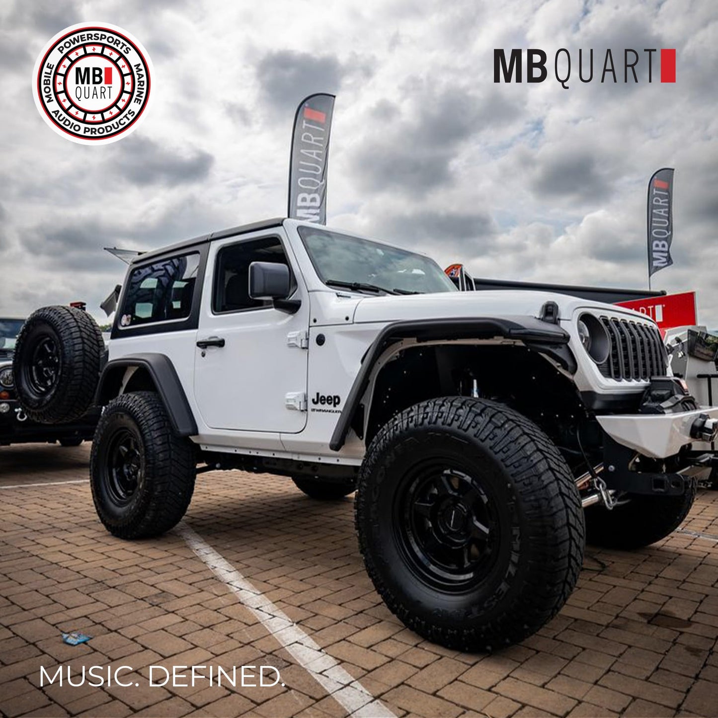 MB Quart 6x9 Inch Rear Speaker Soundbar Mounting Kit for Jeep Wrangler JL 2018-2023 and Jeep Gladiator JT 2020-2023, Requires 6x9" Speakers