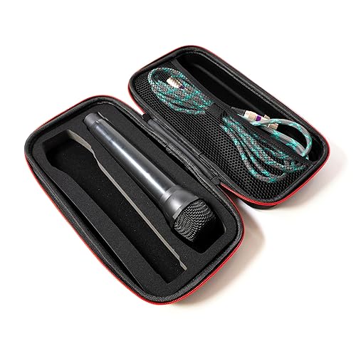 Fabricko Dual Wireless Microphone Travel Case, Hard EVA case, Protective, Shockproof, Waterproof for outdoor