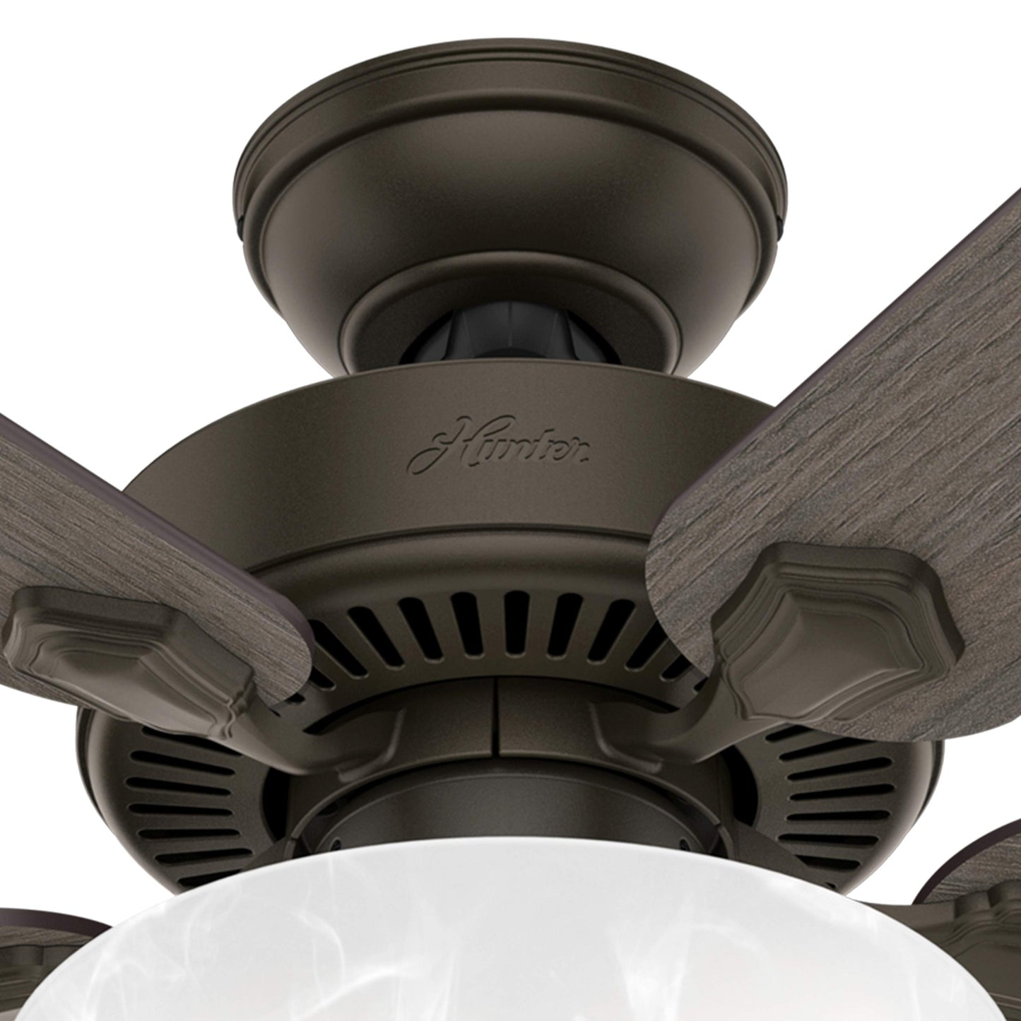 Hunter Fan 52 inch Traditional New Bronze Indoor Ceiling Fan with Light Kit (Renewed)