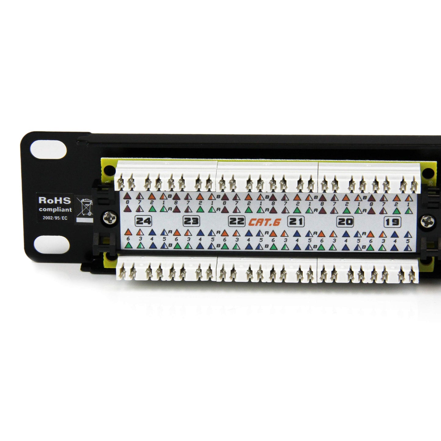 StarTech.com 24 Port 1U Rackmount Cat 6 110 Patch Panel - 45 Degree (C6PANL4524)