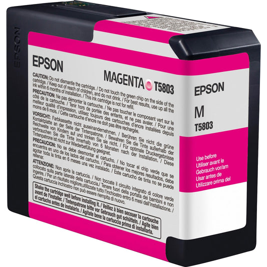 Epson T580A UltraChrome K3 Vivid Magenta Cartridge Ink