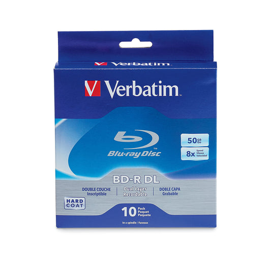 Verbatim DataLifePlus BD-R 25GB 16X White Inkjet Printable, 10 Pack