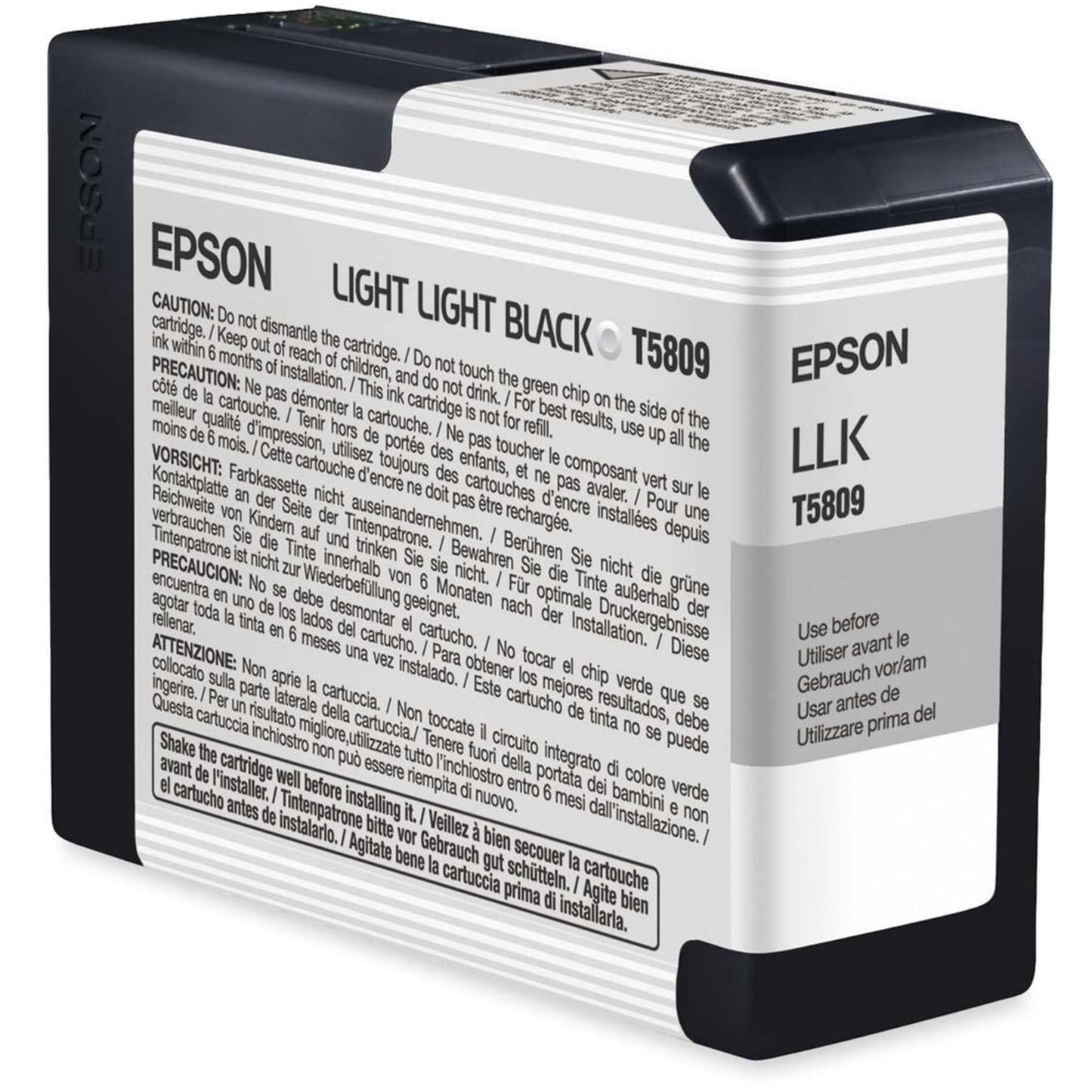 Epson T580900 UltraChrome K3 Light Light Black Ink Cartridge 80ml (T580900) Ink