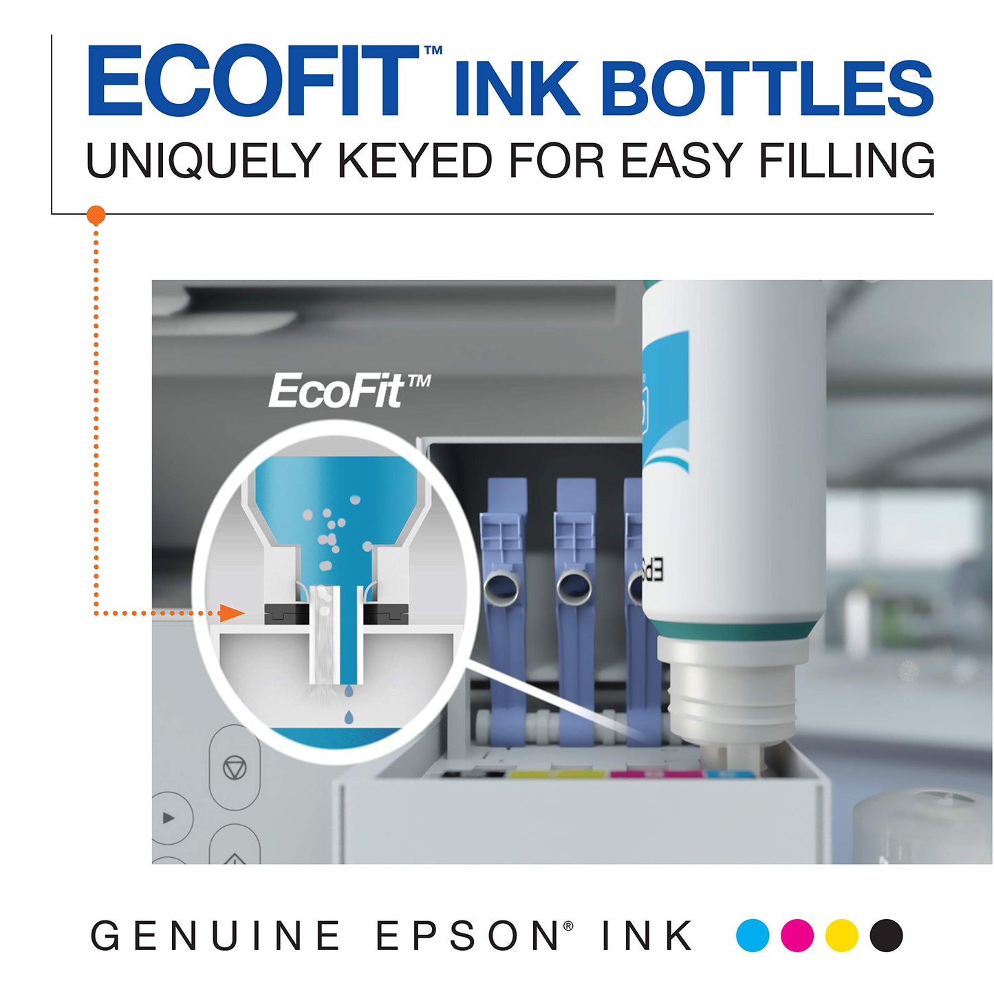 EPSON 512 EcoTank Ink Ultra-high Capacity Bottle Black (T512020-S) Works with ET-7700, 7750