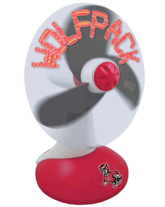 NCAA North Carolina State Wolfpack Light-Up Desktop Message Fan