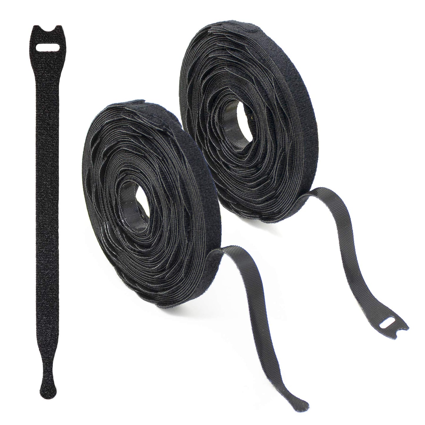 Wrap-It Storage Self-Gripping Cable Ties, 8-inch, 100-Pack (Black) - Cord Ties, Cord Wraps, Cable Straps, Wire Ties, Wire Organizer for Cord