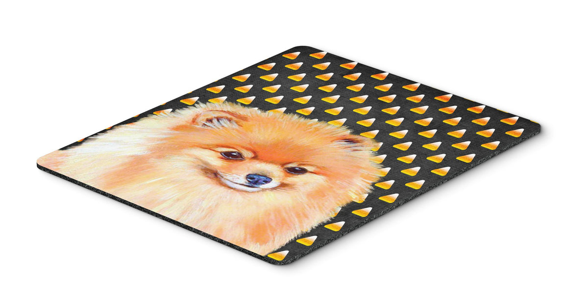 Caroline's Treasures LH9045MP Pomeranian Candy Corn Halloween Portrait Mouse Pad, Hot Pad or Trivet for Home Office Gaming Working Computers Laptop