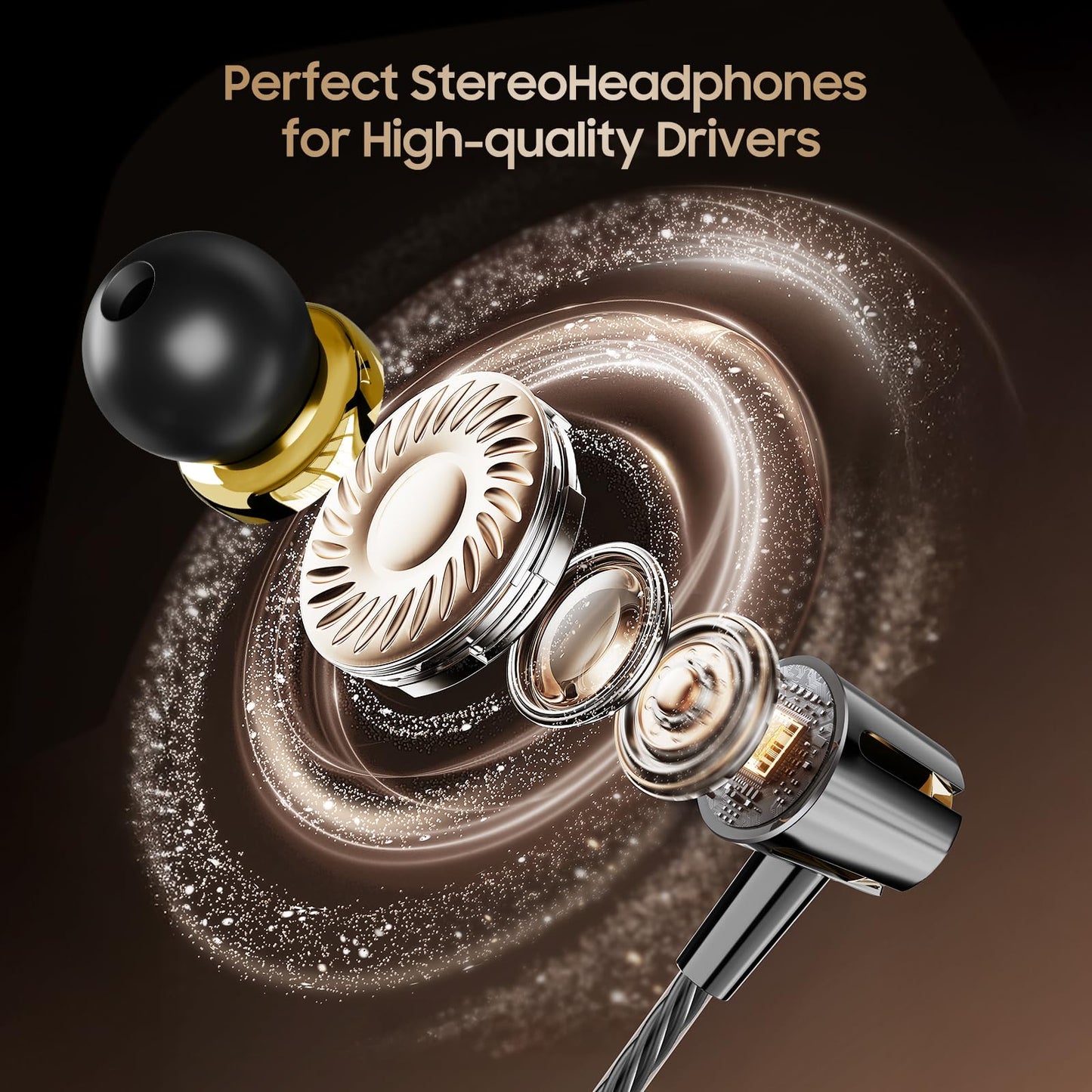 Rayleigh Wired Earbuds 5 Pack, Earbuds Headphones with Microphone, Earphones with Heavy Bass Stereo Noise Blocking, Compatible with iPhone, with iPad