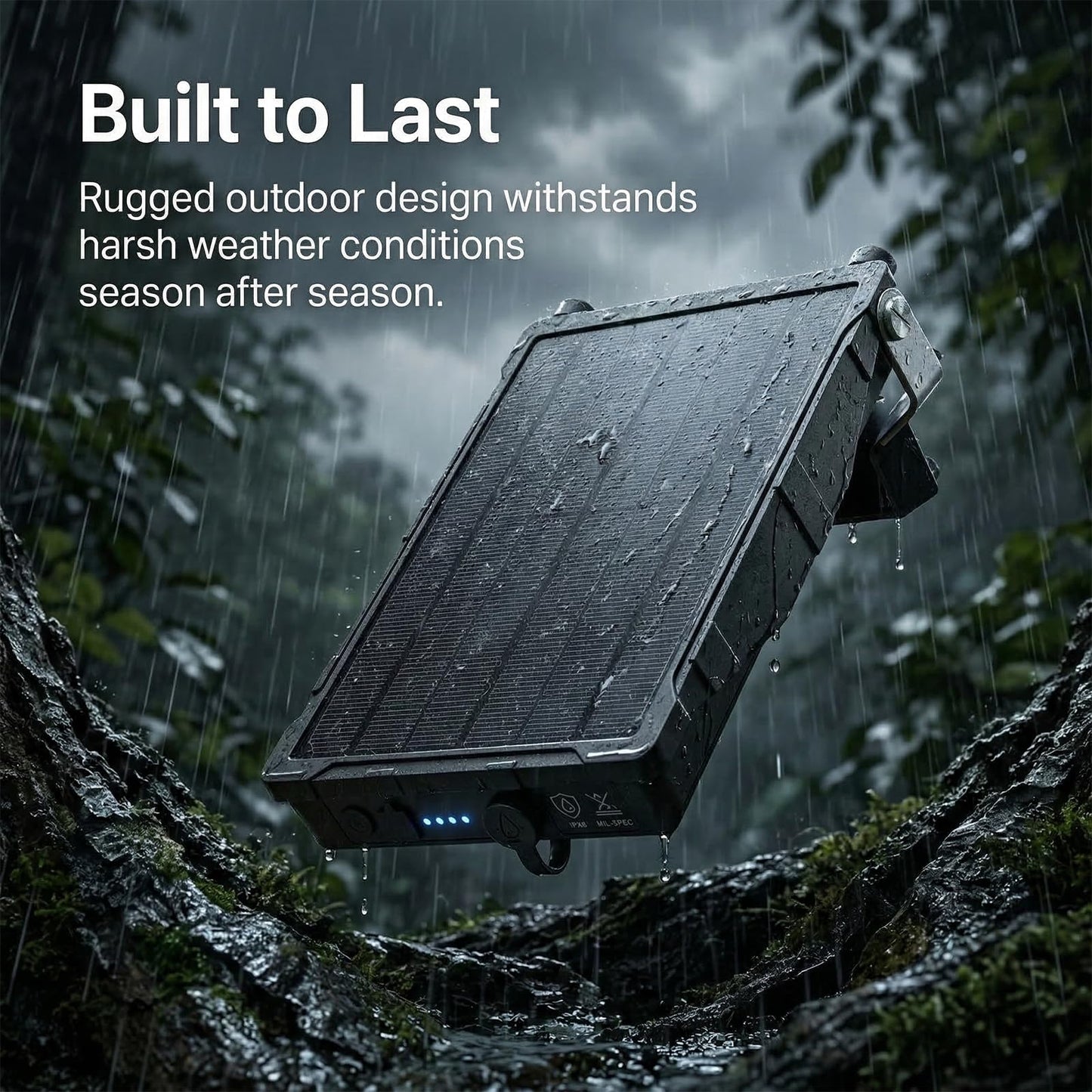 Solar Panel Charger Compatible with Reveal Cellular Trail Cameras X 2.0, X 3.0, X Pro 3.0, Gen 1, SK, XB | 12V Solar Power Supply with Built-in
