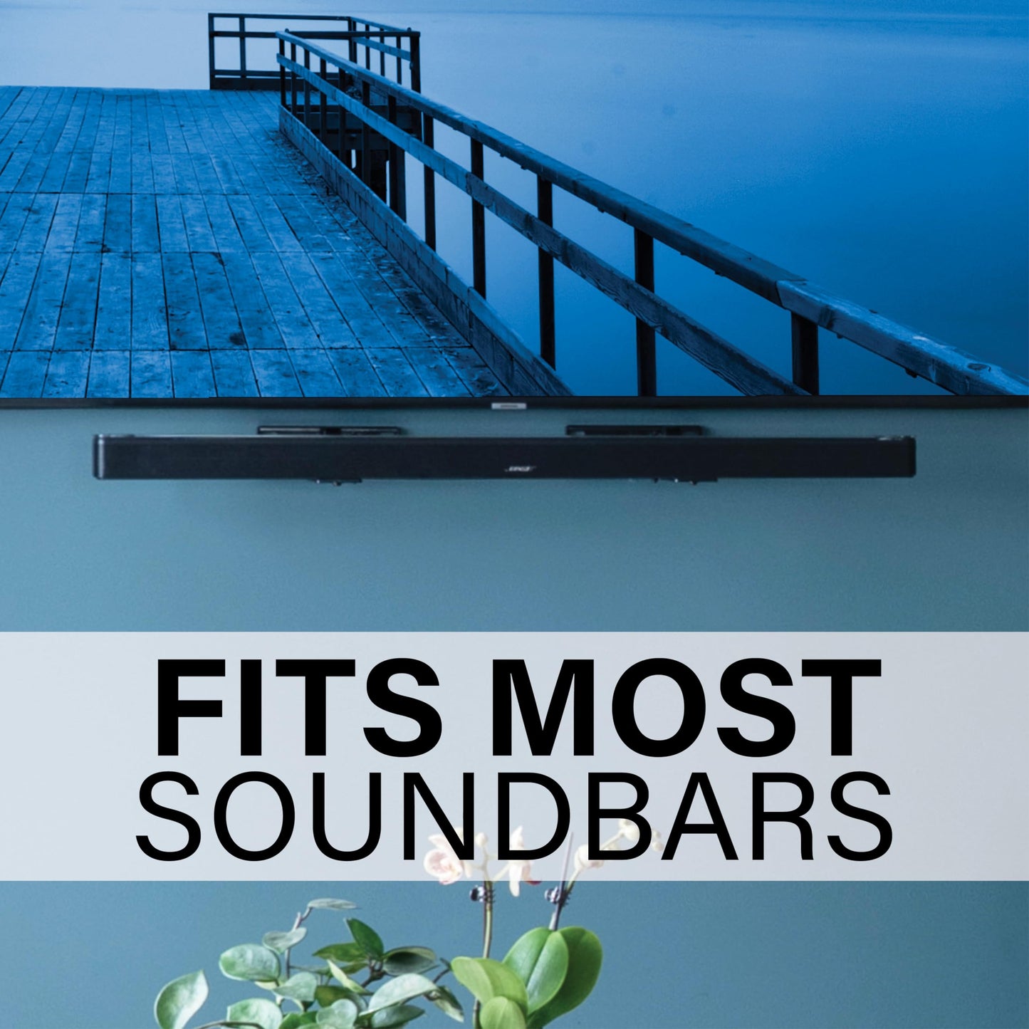 Sanus Universal Extendable Soundbar Wall Mount - WSBWM1-B2