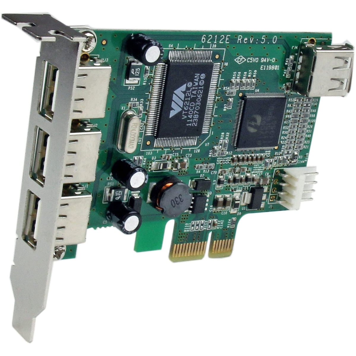 StarTech 4-Port PCI Express Low Profile High Speed USB Card (PEXUSB4DP)
