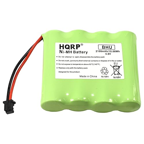 HQRP 4.8V Battery Compatible with DSC BATT2148V 4PH-H-AA2100-S-D22 WS4920HE WTK5504 Wireless Security System Alarm Panel 17000153 WKA5504