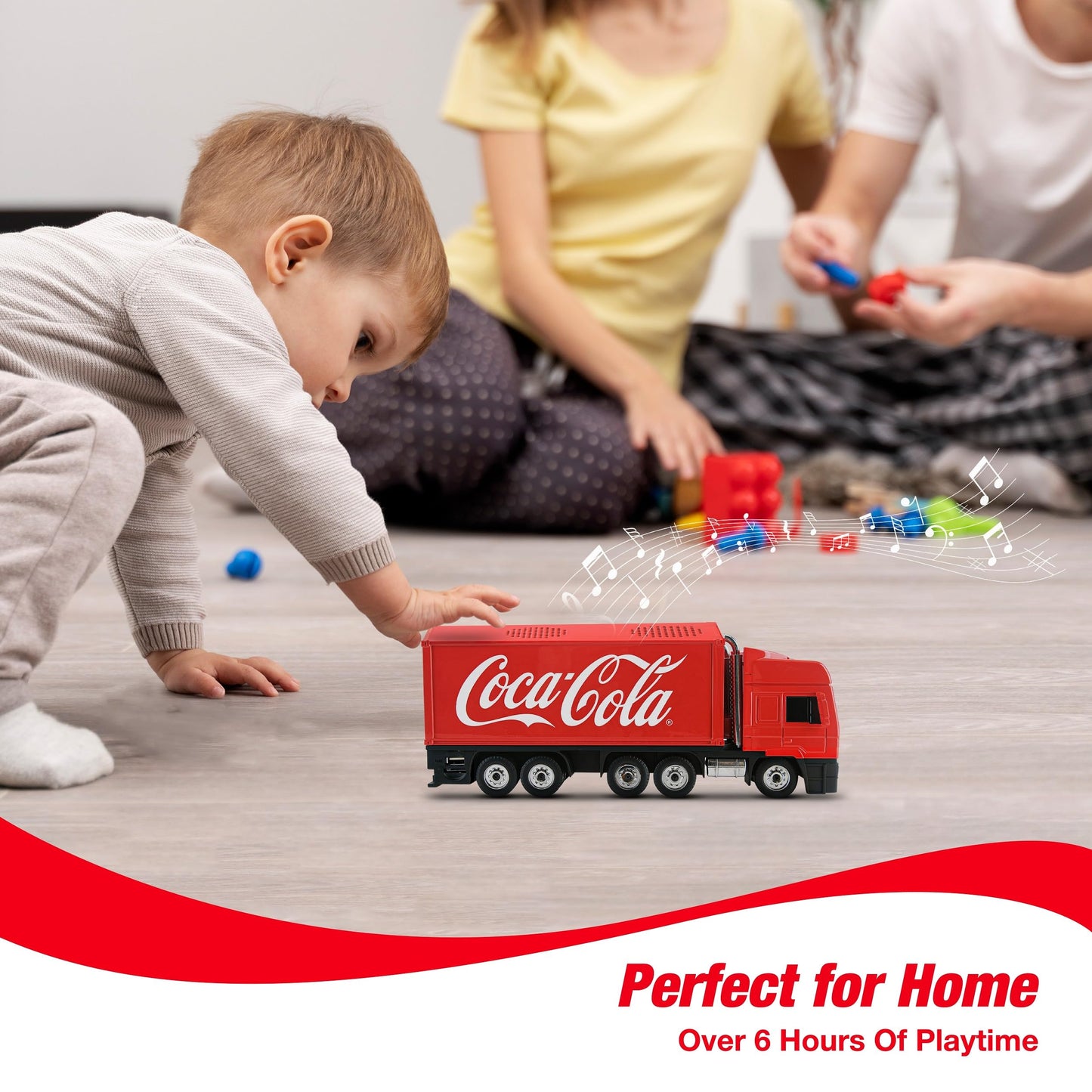 Coca-Cola Truck Replica Bluetooth Speaker with Deep Bass | USB, AUX, FM Radio, TF Card, and MP3 Compatibility Perfect for Home, Office or Group Party