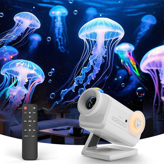 Rossetta 3D Projector, 60 Themes HD 3D Galaxy Projector with Bluetooth Speaker & Remote, 1H/2H Timer, Space Projector Night Light for Kids Bedroom