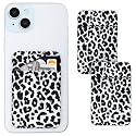 Vigdit Credit Card Holder Phone Wallet Stick On, 2 Pack Adhesive Cell Phone Sleeve for iPhone/Samsung/Android,Cute Sticky Wallet Phone Case