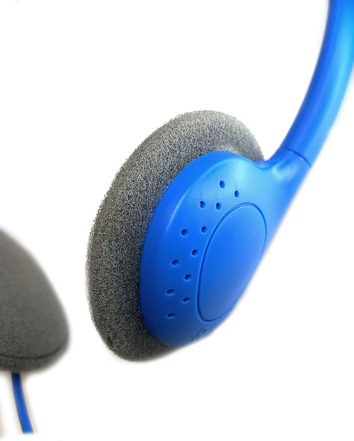 SmithOutlet 100 Pack Classroom Headphones in Bulk | Model SG-ID19-100 | Wired 3.5 MM Jack Connectivity | Color Blue | Ideal for Schools, Classrooms…