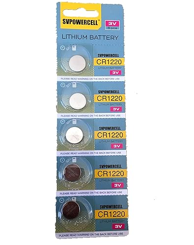 Generic Cr1220 Br1220 1220 3V Lithium Batteries 20 Pcs 4 Cards