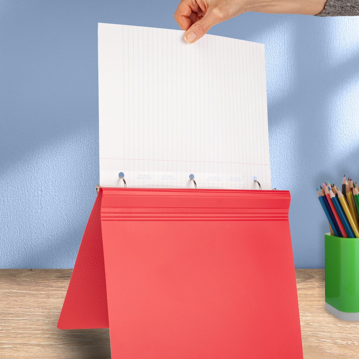 Five Star Loose Leaf Paper + Study App, Wide Ruled Filler Notebook Paper, Reinforced, Fights Ink Bleed, 8" x 10-1/2", 80 Sheets (150002)