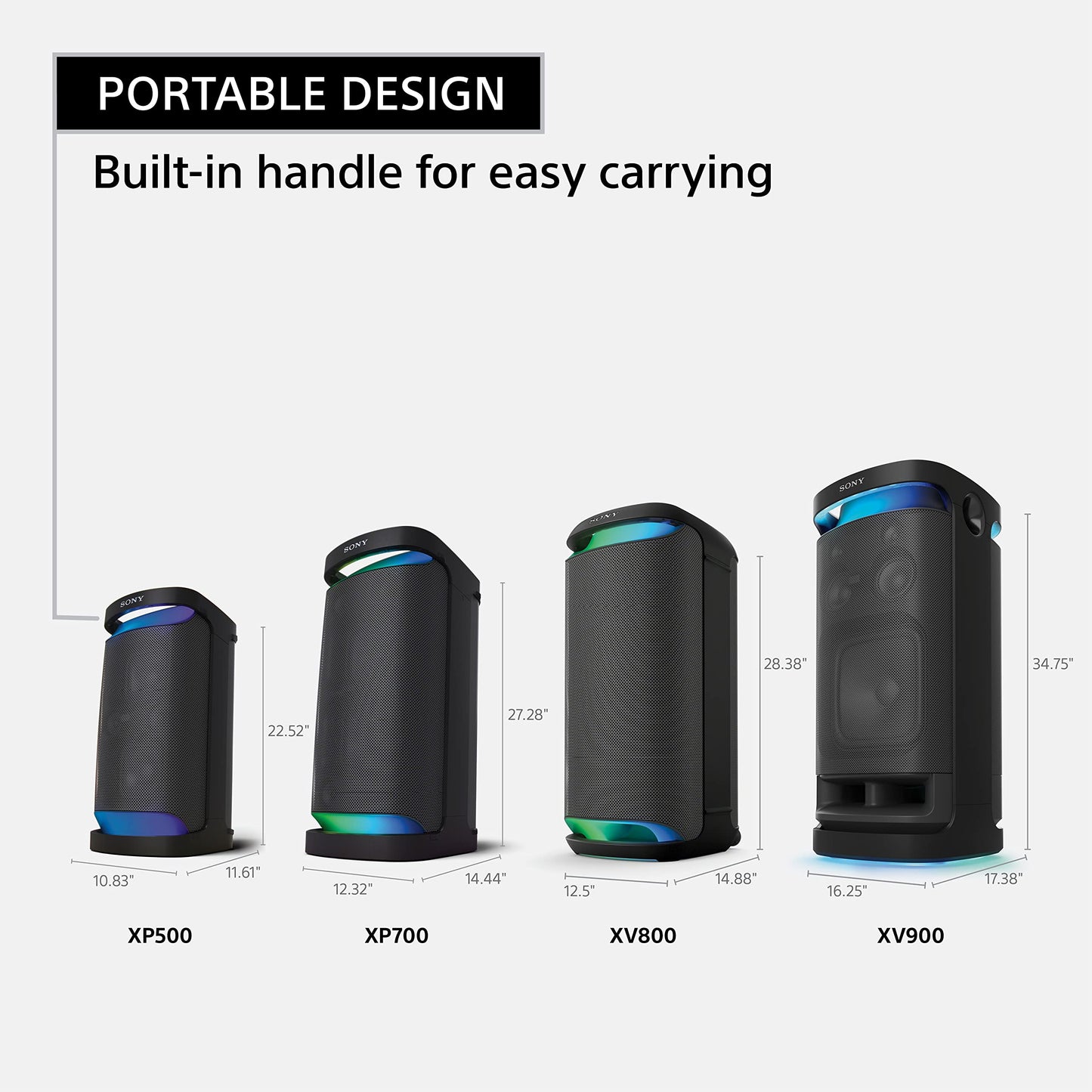 Sony SRS-XP500 X-Series Wireless Portable-Bluetooth (Renewed)