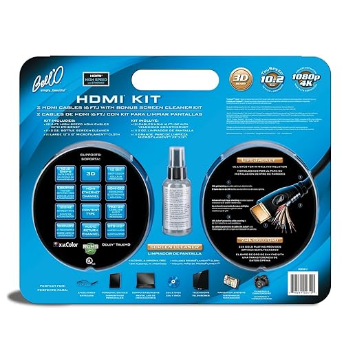 BELL'O HDK2612 Dual Pack HDMI Cables