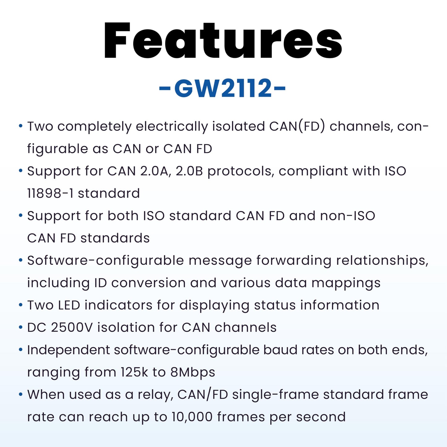 TOSUN Technology - Auto Grade - 2-Way CAN/CAN FD Gateway/Router