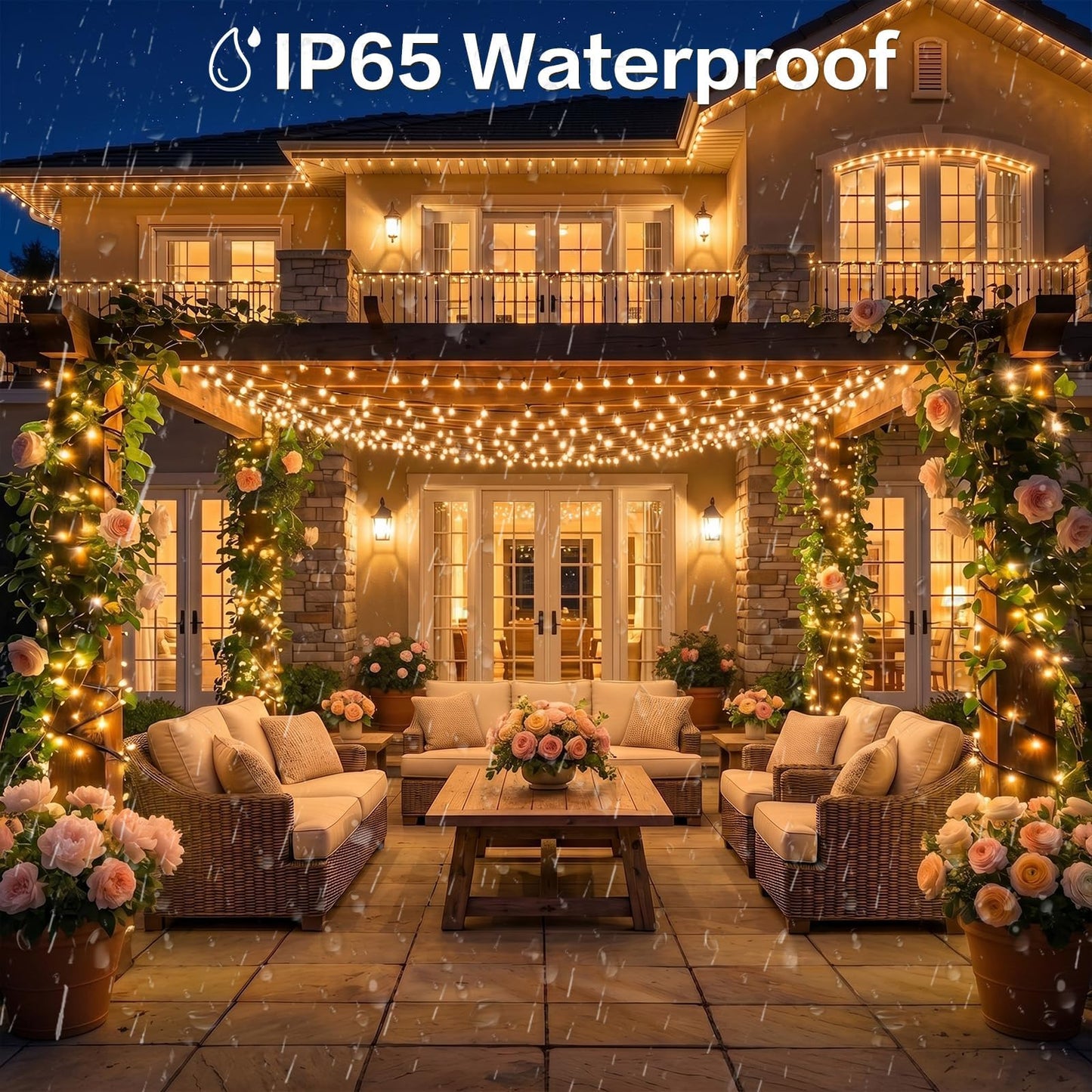 SyouHome 6 Pack Solar String Lights Outdoor, 600 LED Extra-Long 236Ft Solar Lights Outdoor with 8 Lighting Modes, IP65 Waterproof for Garden, Patio