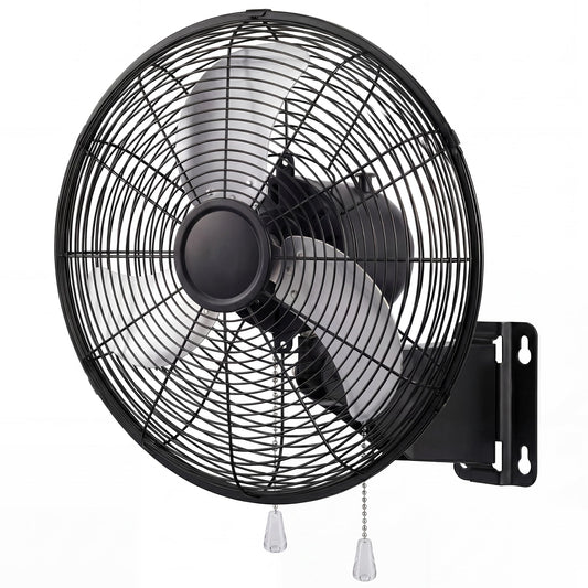 NIOGLXO 20 Inch Oscillating Wall Mount Fan, 3 Speed Powerful Airflow, 90° Oscillation, 30° Tilt, High Velocity Wall Fan for Home, Offices, Greenhouse