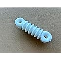 1pcs Insulator Ceramic Coil Radio Wire Strain Shortwave high Frequency Antenna High frequency porcelain white, height 90mm, width 24mm, aperture 7.8mm