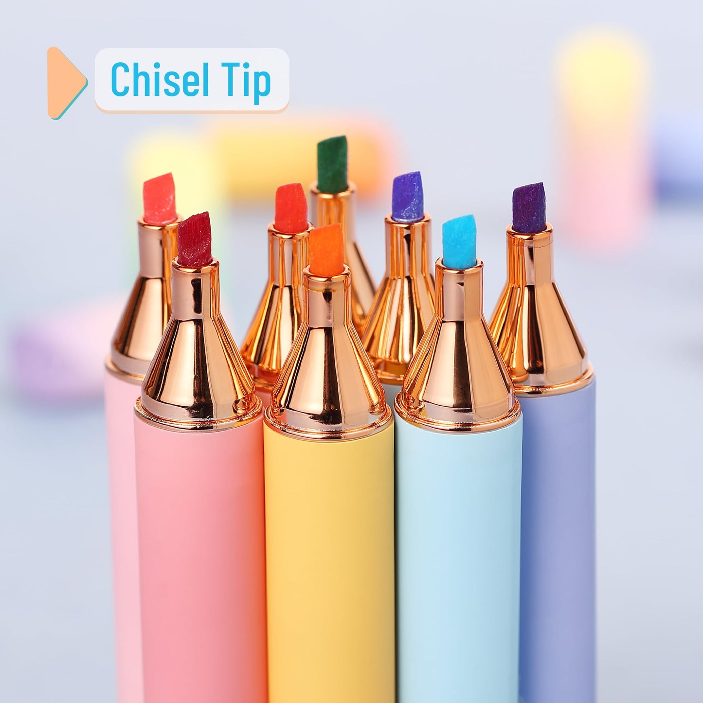 Mr. Pen- Glitter Highlighters, 8 Pack, Sunshine Colors