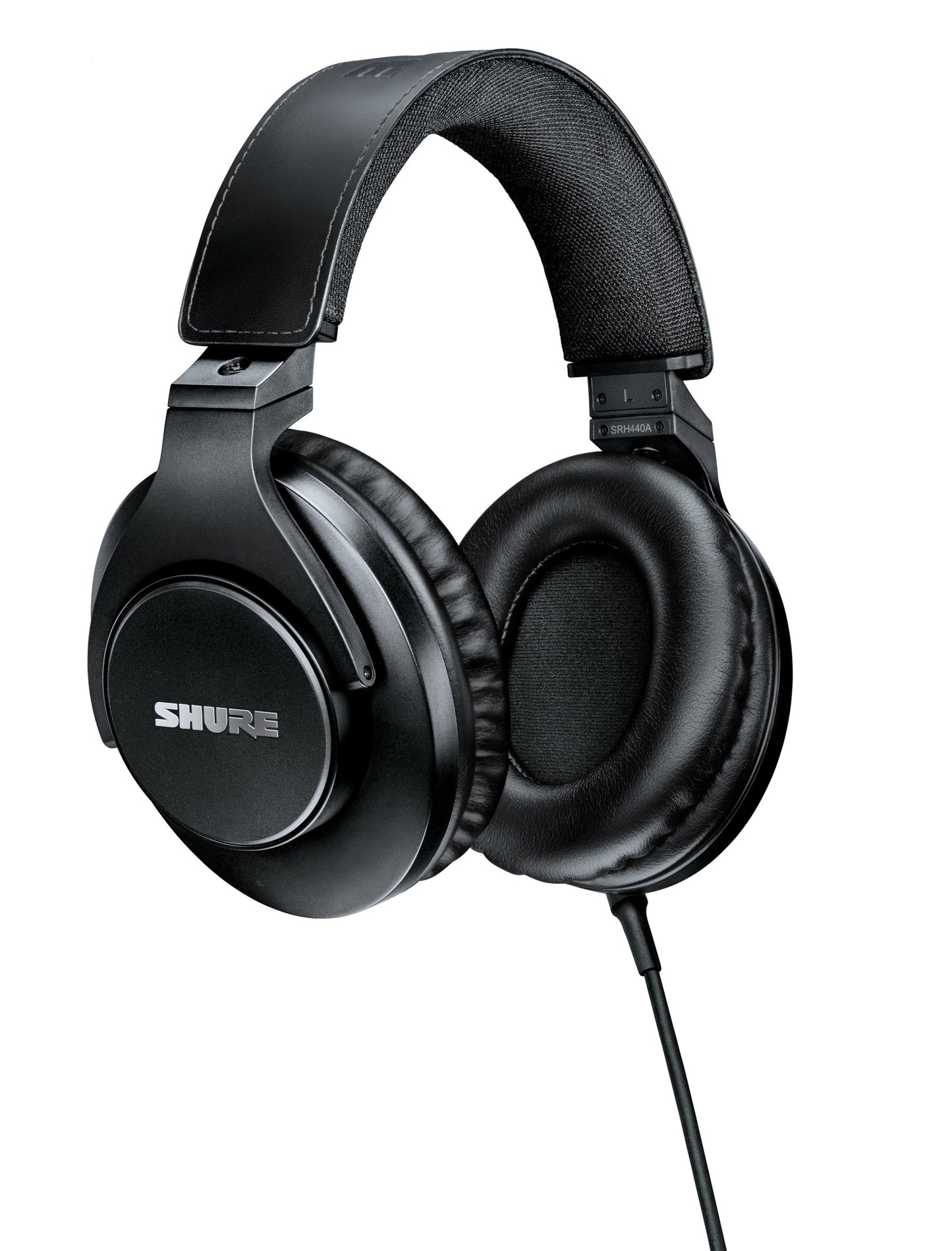 Shure SRH440A Professional Over-Ear Wired Studio Headphones - Monitoring & Recording Headphones with Enhanced Frequency Response, Adjustable…