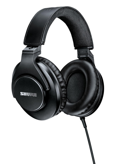 Shure SRH440A Professional Over-Ear Wired Studio Headphones - Monitoring & Recording Headphones with Enhanced Frequency Response, Adjustable…