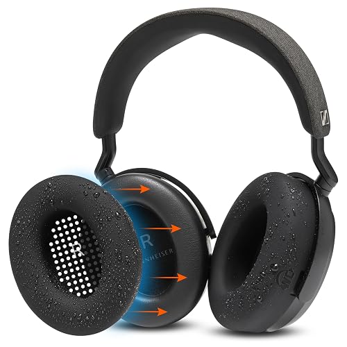 WC SweatZ Momentum 4 - Patented Earpad Covers for Sennheiser Momentum 4 Wireless Over Ear Headphones by Wicked Cushions | Sweatproof & Easily Washable