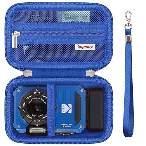 Supmay Carrying Case Compatible with KODAK PIXPRO WPZ2 Rugged Waterproof Shockproof Dustproof WiFi Digital Camera, Travel Case with Mesh Pocket fits