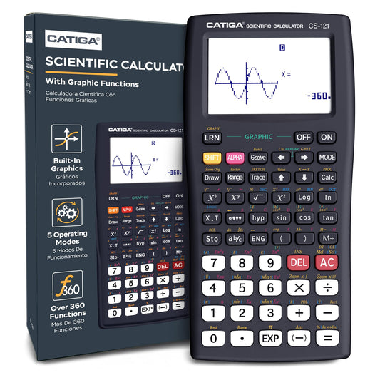 CATIGA Scientific Calculators with Graphic Functions, Graphing Calculators with Multiple Modes, Scientific Calculators for Students, High School or