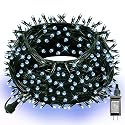 Dazzle Bright 300 LED Christmas String Lights, 100 FT Connectable Waterproof String Lights Green Wire with 8 Modes, Christmas Decorations for Indoor