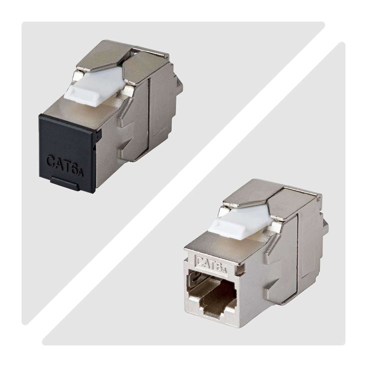StarTech Shielded Cat6a Keystone Jack 10-Pack, STP, 180 Toolless